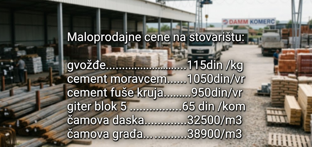 Damm Komerc Aktuelne cene 
