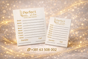 Perfect Art Line proizvodi za nadogradnju trepavica sa modelom i profesionalnom opremom
