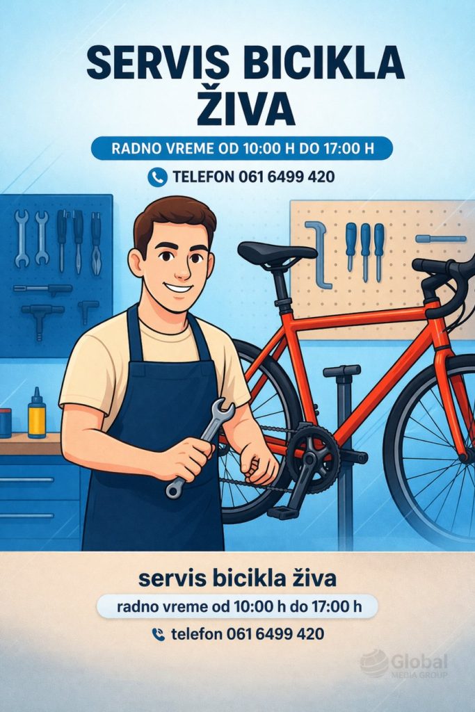 servis bicikala Živa u Zrenjaninu – radno vreme i telefon