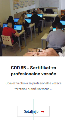 COD 95 - Sertifikat za profesionalne vozač 