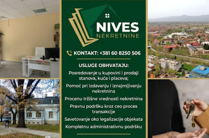 Nives Nekretnine - Ohridska 3 Paraćin kancelarija