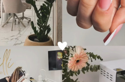Unutrašnjost modernog Nail studio Milli u Nišu, salon za nokte