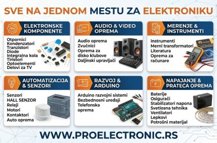 asortiman Proelectronic prodavnica elektronike Niš