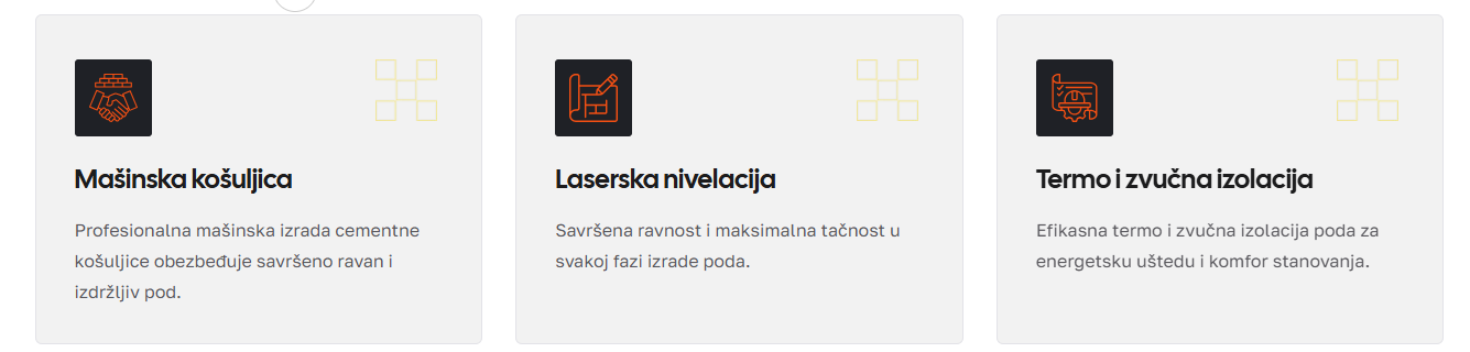priprema izolacije i laserska nivelacija za cementnu košuljicu