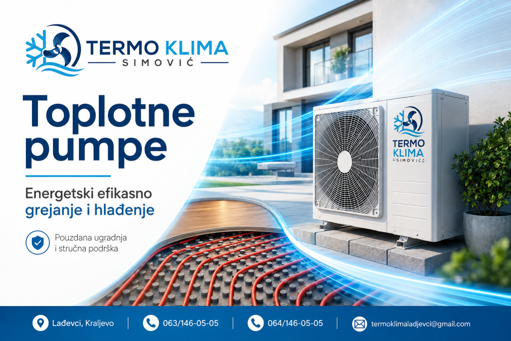 Toplotne pumpe Kraljevo Termo Klima Simović