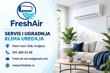 Fresh Air – servis i ugradnja klima uređaja u Kraljevu