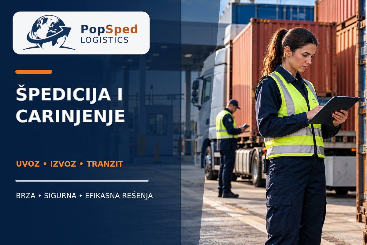 Špedicija i carinjenje: Carinska kontrola robe u logističkom centru – PopŠped Logistics Beograd
