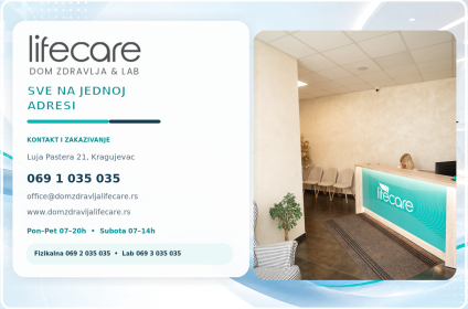 Life Care Kragujevac kontakt i zakazivanje